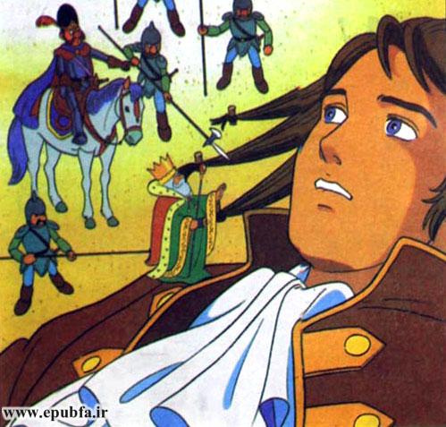 از لباسهای زیبا و تاجی که آن آدم کوچولو به سر داشت معلوم بود که او شاه آدم کوچولوهاست.